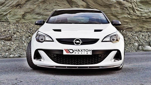 Maxton Front Splitter Opel Astra J Opc / Vxr Nurburg - Gloss Black