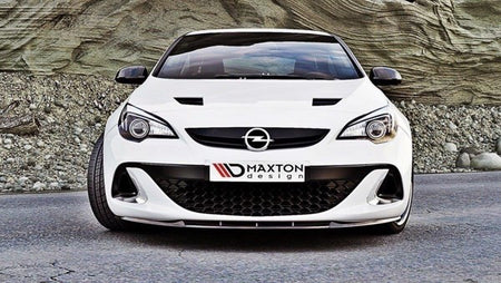 Maxton Front Splitter Opel Astra J Opc / Vxr Nurburg - Gloss Black
