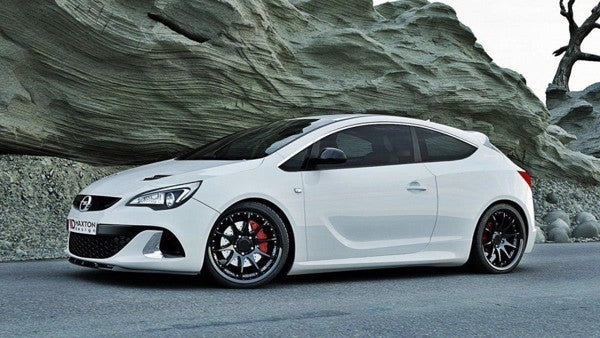 Maxton Front Splitter Opel Astra J Opc / Vxr Nurburg - Gloss Black