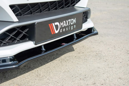 Maxton Front Splitter V.1 Renault Megane Iv RS - Gloss Black
