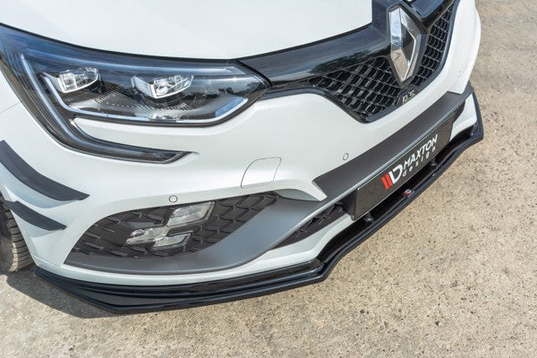 Maxton Front Splitter V.1 Renault Megane Iv RS - Gloss Black