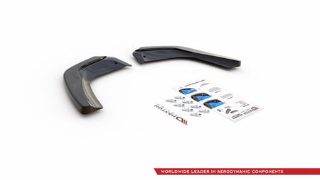 Maxton Rear Side Splitters Mercedes A35 Amg Hatchback W177  - Gloss Black