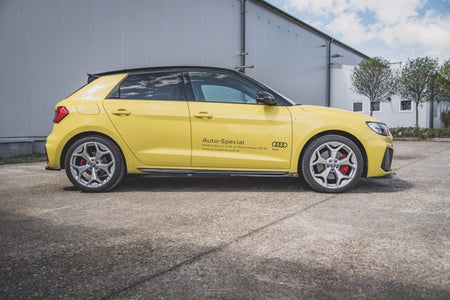 Maxton Side Skirts Diffusers Audi A1 S-Line Gb - Gloss Black