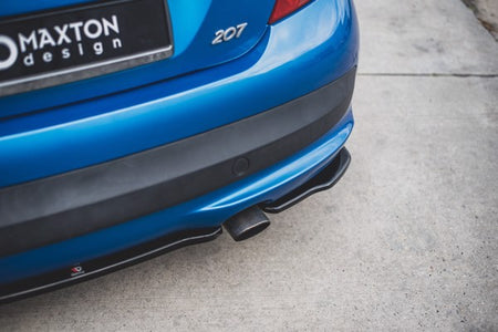Maxton Rear Side Splitters Peugeot 207 Sport - Gloss Black