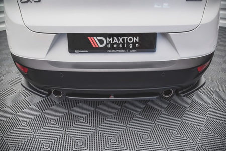 Maxton Central Rear Splitter For Mazda Cx-3  - Gloss Black