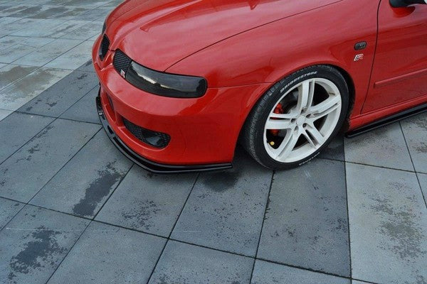Maxton Front Splitter V.1 Seat Leon Mk1 Cupra - Gloss Black