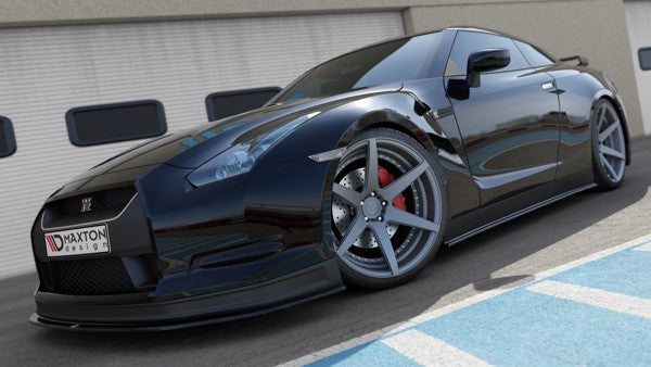 Maxton Side Skirts Diffusers Nissan Gt-R Preface Coupe (R35-Series)  - Gloss Black