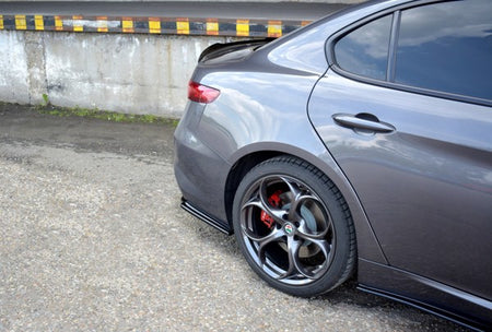 Maxton Rear Side Splitters Alfa Romeo Giulia Veloce  - Gloss Black