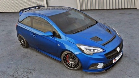 Maxton Front Splitter Opel Corsa E Opc/Vxr Nurburg - Gloss Black