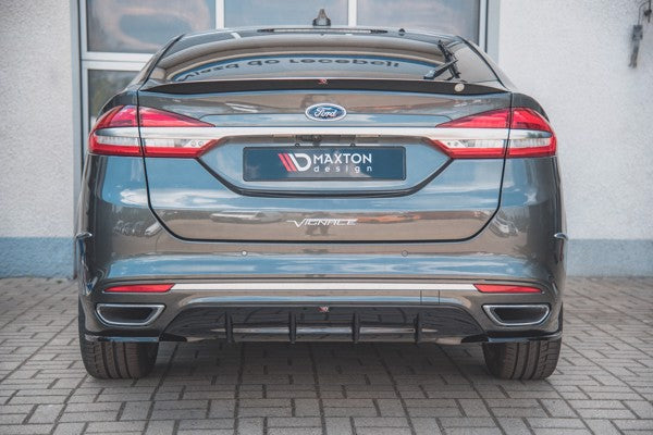 Maxton Rear Valance Ford Mondeo VIgnale Mk5 Facelift - Gloss Black
