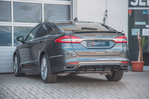 Maxton Rear Valance Ford Mondeo VIgnale Mk5 Facelift - Gloss Black
