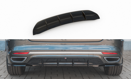 Maxton Rear Valance Ford Mondeo VIgnale Mk5 Facelift - Gloss Black