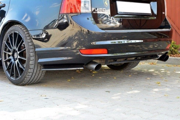 Maxton Rear Side Splitters Volvo V50F R-Design - Gloss Black