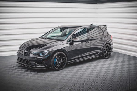 Maxton Side Skirts Diffusers V.1 Volkswagen Golf R Mk8 - Gloss Black
