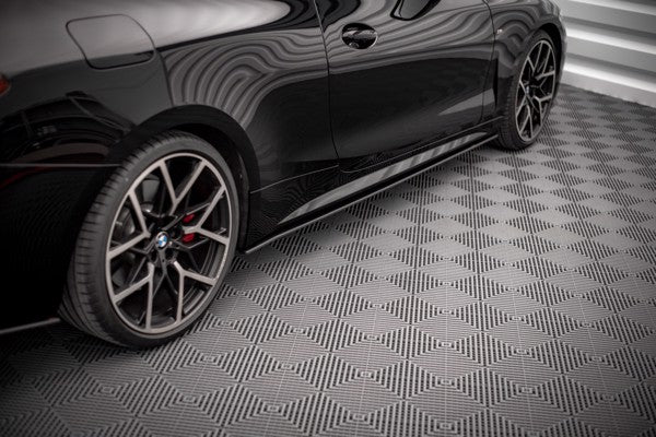 Maxton Street Pro Side Skirts Diffusers BMW 4 M-Pack G22 - Black