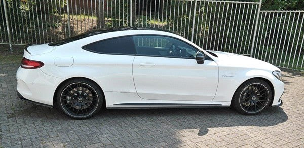 Maxton Side Skirts Diffusers Mercedes C-Class C205 63Amg Coupe - Gloss Black