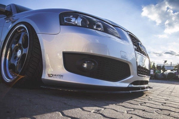 Maxton Front Splitter Audi S3 8P - Gloss Black