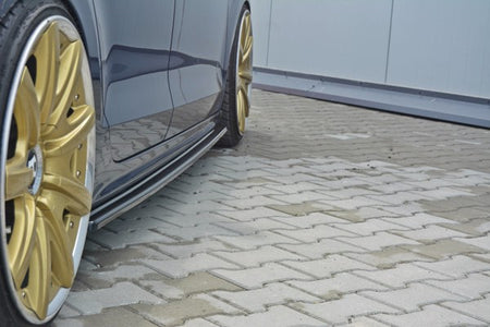 Maxton Side Skirts Diffusers Volkswagen Jetta Mk6 Sedan Preface - Gloss Black