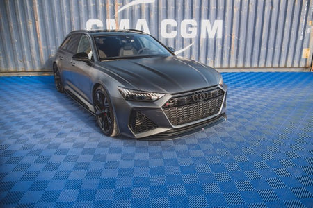 Maxton Front Splitter V.3 Audi RS6 C8 / RS7 C8 - Gloss Black
