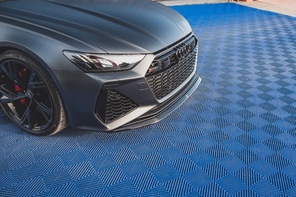 Maxton Front Splitter V.3 Audi RS6 C8 / RS7 C8 - Gloss Black