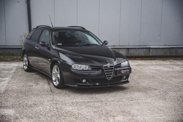 Maxton Front Splitter Alfa Romeo 156 Facelift - Gloss Black
