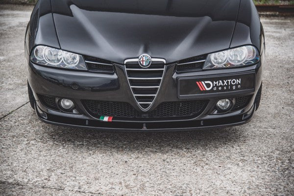 Maxton Front Splitter Alfa Romeo 156 Facelift - Gloss Black