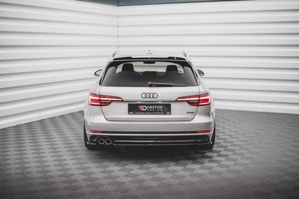 Maxton Rear Side Splitters V.2 Audi A4 S-Line B9 - Gloss Black