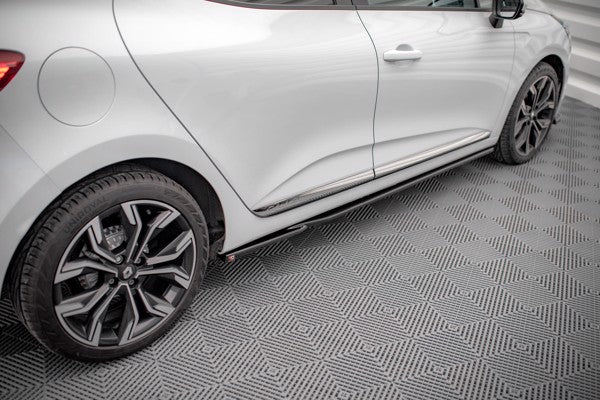 Maxton Side Skirts Diffusers Renault Clio Mk5 - Gloss Black