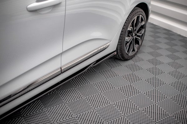 Maxton Side Skirts Diffusers Renault Clio Mk5 - Gloss Black