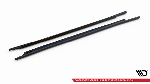 Maxton Side Skirts Diffusers Audi A3 8Y - Gloss Black