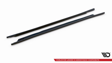 Maxton Side Skirts Diffusers Audi A3 8Y - Gloss Black