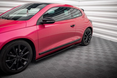 Maxton Side Skirts Diffusers Volkswagen Scirocco Mk3 - Gloss Black