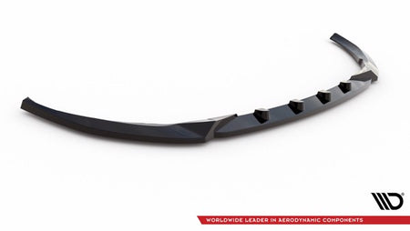 Maxton Front Splitter V.2 Mercedes-Benz C Amg Line / C43 Amg Sedan / Coupe W205 / C205 Facelift - Gloss Black
