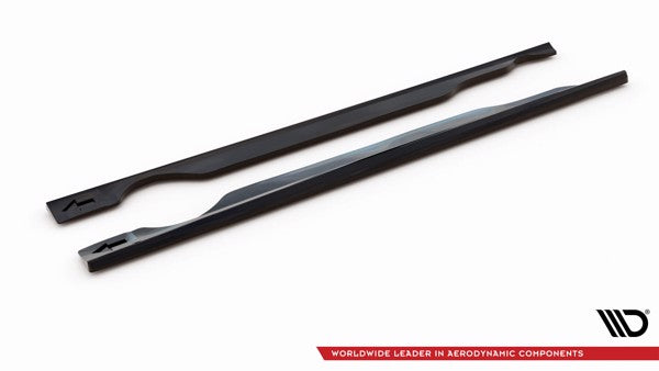 Maxton Side Skirts Diffusers Volvo Xc60 R-Design Mk1 Facelift - Gloss Black
