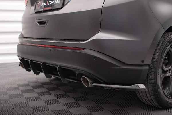 Maxton Rear Side Splitters V.1 Ford Edge Mk2 - Gloss Black
