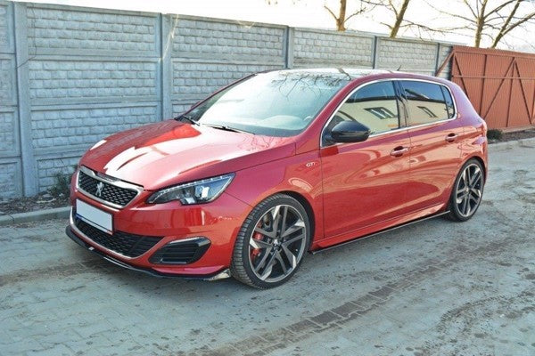 Maxton Side Skirts Diffusers Peugeot 308 Ii Gti - Gloss Black