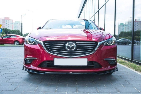 Maxton Front Splitter V.2 Mazda 6 Gj (Mk3) Facelift - Gloss Black