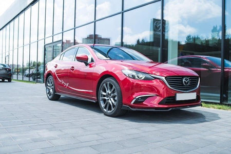 Maxton Front Splitter V.2 Mazda 6 Gj (Mk3) Facelift - Gloss Black