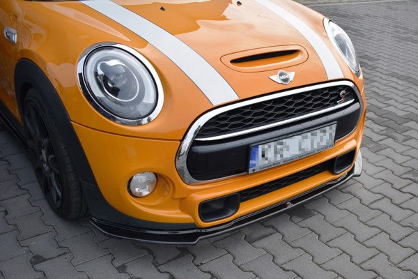 Maxton Front Splitter Mini Cooper S Mk3 Preface 3-Door (F56) - Gloss Black