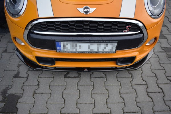 Maxton Front Splitter Mini Cooper S Mk3 Preface 3-Door (F56) - Gloss Black