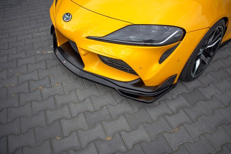 Maxton Front Splitter V.1 Toyota Supra Mk5 - Gloss Black