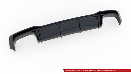 Maxton Rear Valance Audi S7 C8 - Gloss Black