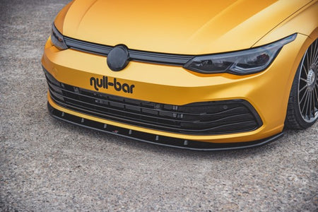 Maxton Front Splitter V.1 VW Golf 8  - Gloss Black