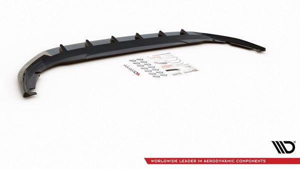 Maxton Front Splitter V.1 VW Golf 8  - Gloss Black