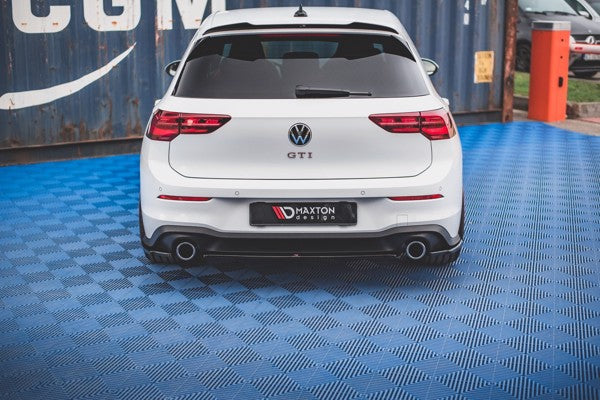 Maxton Central Rear Splitter Volkswagen Golf 8 Gti - Gloss Black