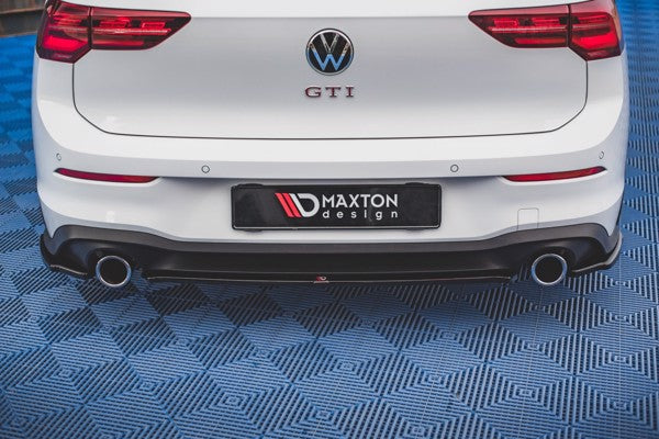 Maxton Central Rear Splitter Volkswagen Golf 8 Gti - Gloss Black