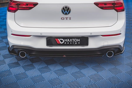 Maxton Central Rear Splitter Volkswagen Golf 8 Gti - Gloss Black