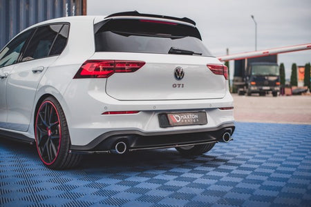 Maxton Central Rear Splitter Volkswagen Golf 8 Gti - Gloss Black