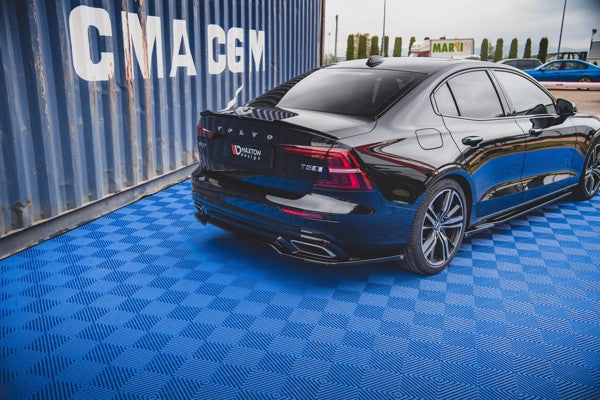 Maxton Central Rear Splitter Volvo S60/V60 R-Design Mk3 - Gloss Black
