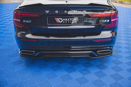 Maxton Central Rear Splitter Volvo S60/V60 R-Design Mk3 - Gloss Black